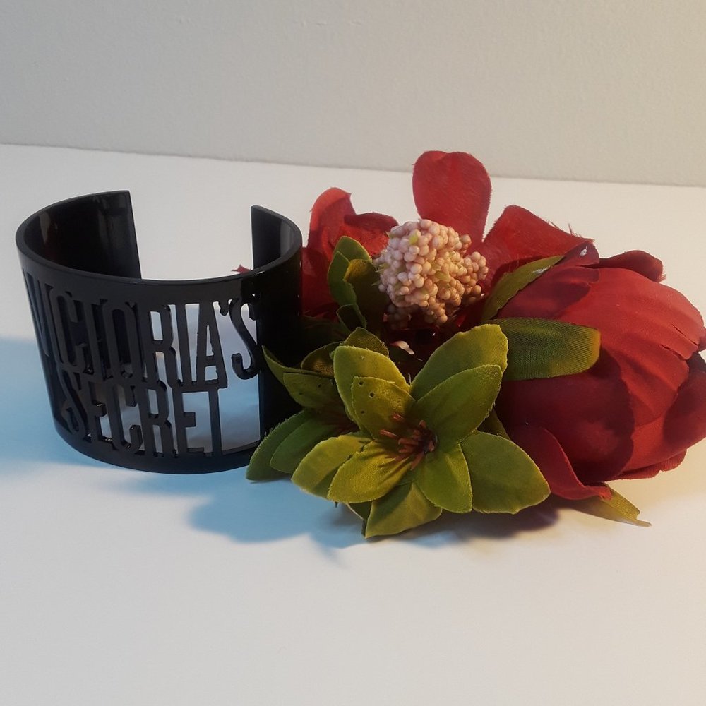 Victoria's Secret Black 2" Wide Cuff Bracelet